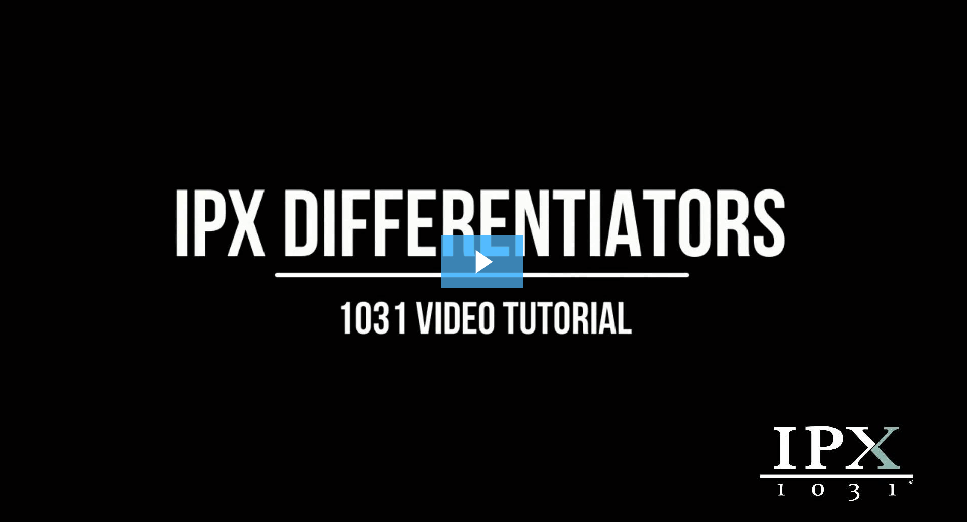 Why IPX1031 Is Your Best QI Choice – IPX1031 Video