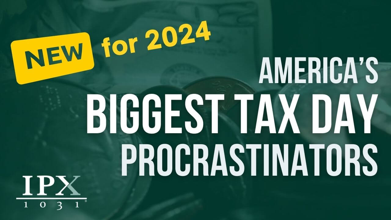 Tax Day 2024 America’s Biggest Procrastinators Data Statistics IPX1031